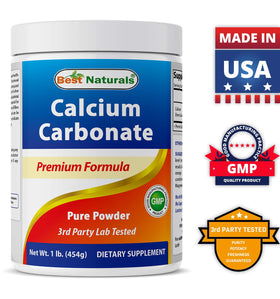 Best Naturals Poudre de Carbonate de Calcium 1,6 g près d'autres compléments alimentaires