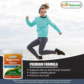 Best Naturals Poudre de Glycinate de Magnésium 1560g sur une table