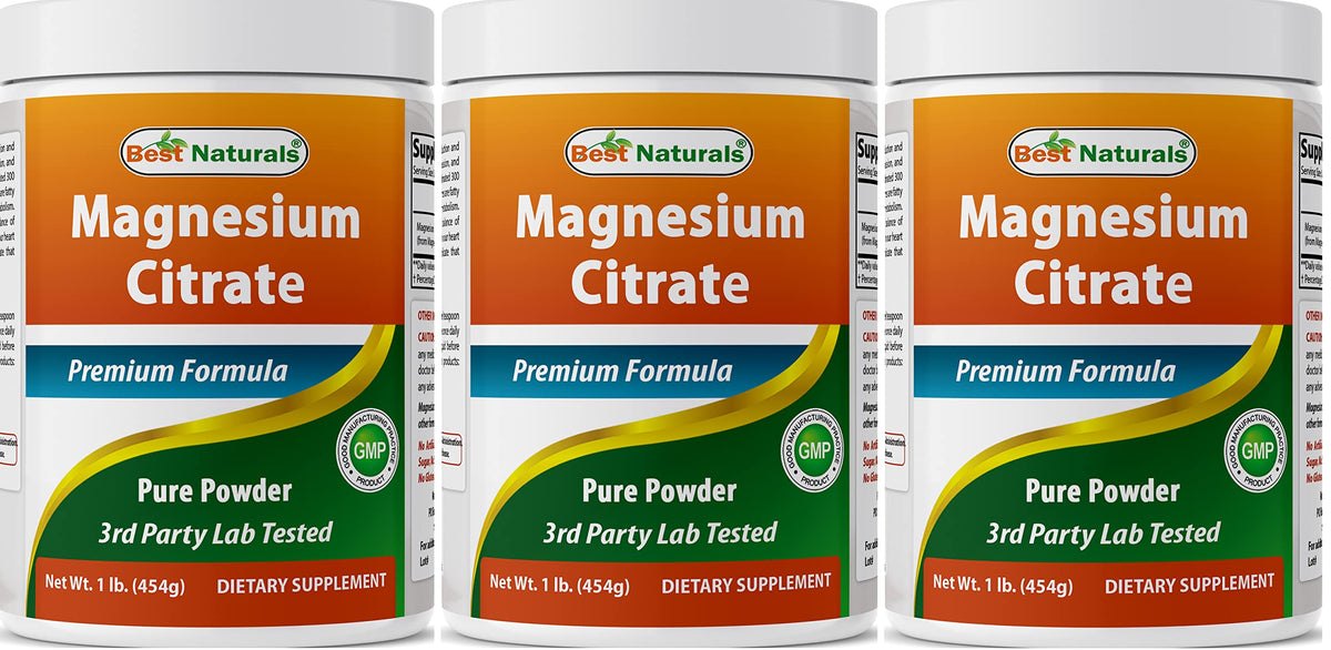 Best Naturals Poudre de Glycinate de Magnésium 1560g vue avant