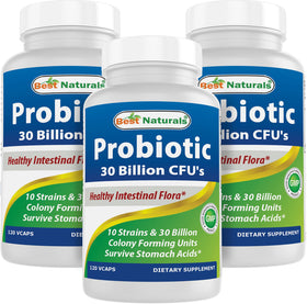 Best Naturals Probiotiques 120 capsules végétales vue de face