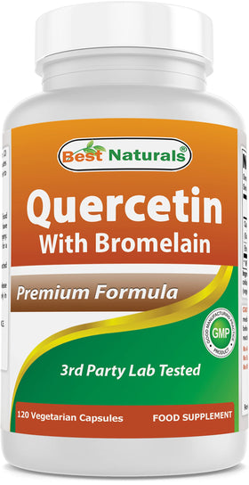 Best Naturals Quercétine avec Bromélaïne 800mg bouteille avant
