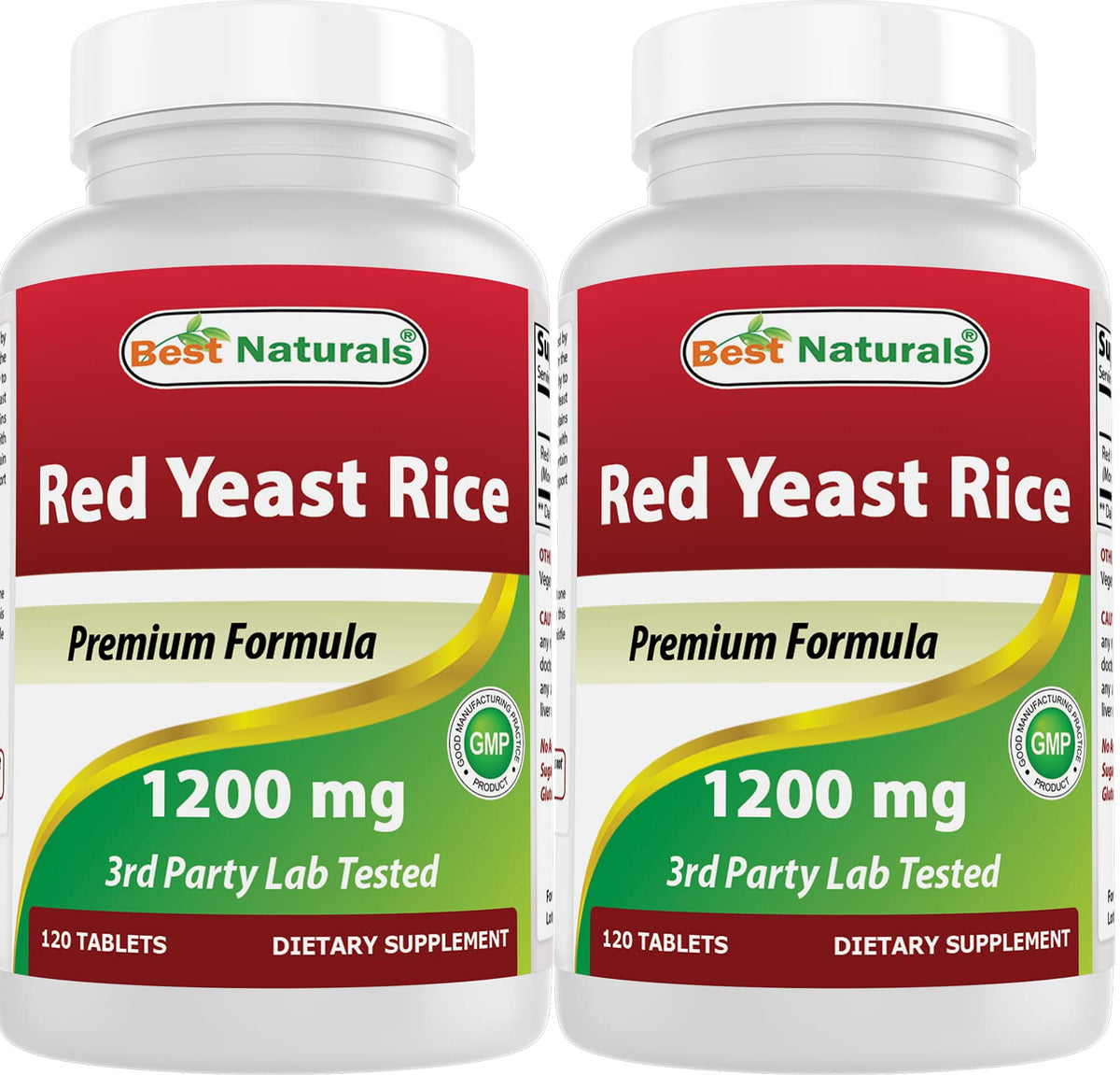 Best Naturals Riz Rouge 1200 mg bouteille avant vue