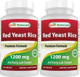 Best Naturals Riz Rouge 1200 mg bouteille avant vue