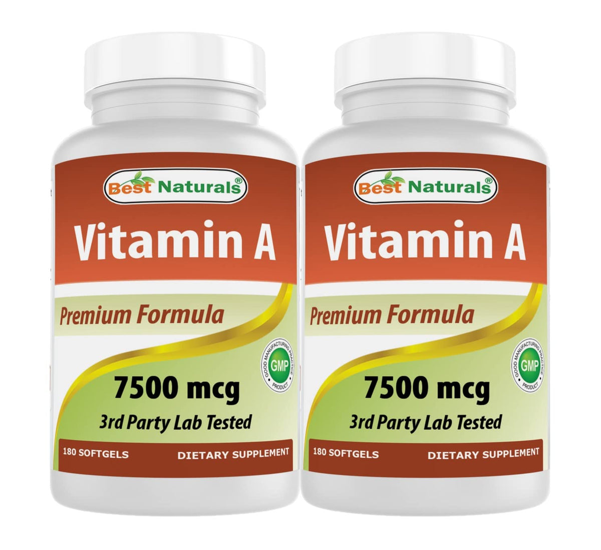 Best Naturals Vitamine A 25000 IU gélules molles en vue de face