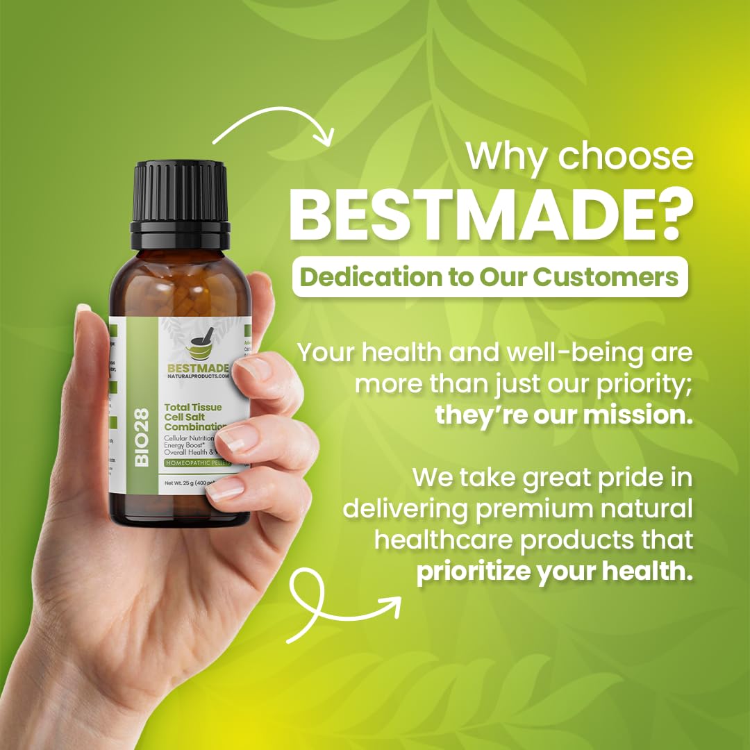 Bestmade Total Tissue Cell Salt Mineral Combination 350 pellets on a table