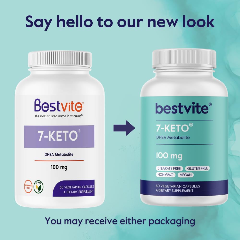 BESTVITE 7-Keto 100 mg capsules dans une main