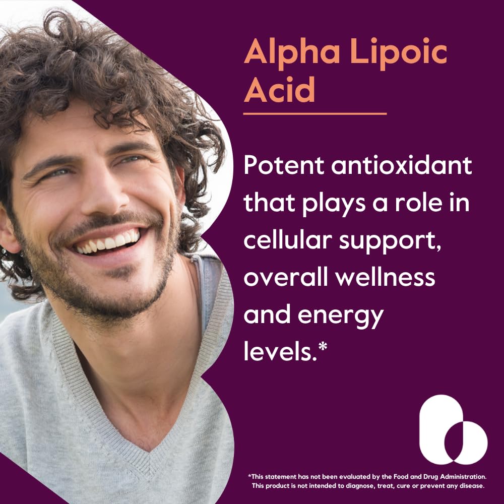 BESTVITE Acide Alpha Lipoïque 300mg 120 capsules - vue de dos