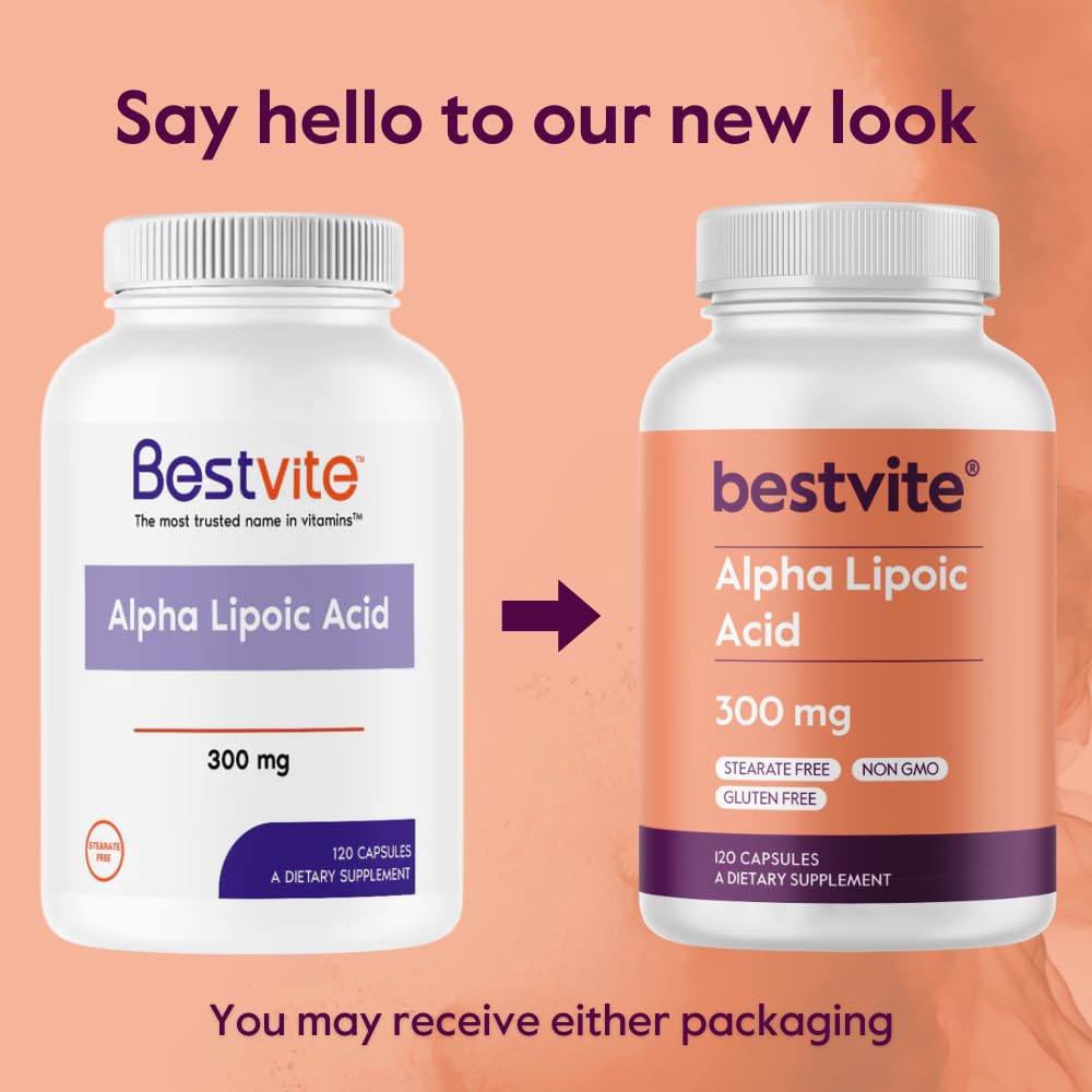 BESTVITE Acide Alpha Lipoïque 300mg 240 capsules avec des ingrédients