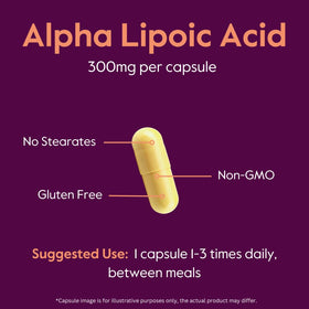 BESTVITE Acide Alpha Lipoïque 300mg 240 capsules étiquetées