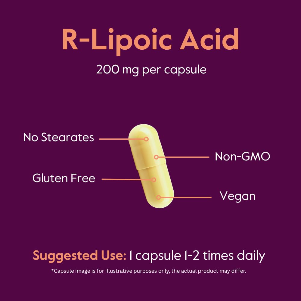 BESTVITE Acide R-Lipoïque 200mg gélules végétales sur une table