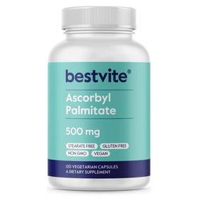 BESTVITE Ascorbyl Palmitate 500mg 120 capsules végétales, vue de face