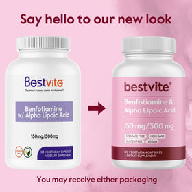 BESTVITE Benfotiamine 150mg Acide Alpha Lipoïque 300mg en main