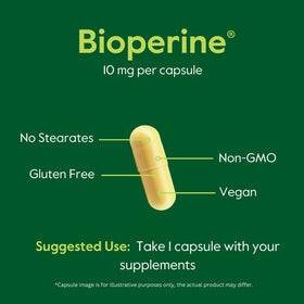 BESTVITE Bioperine 10mg avec un verre d'eau