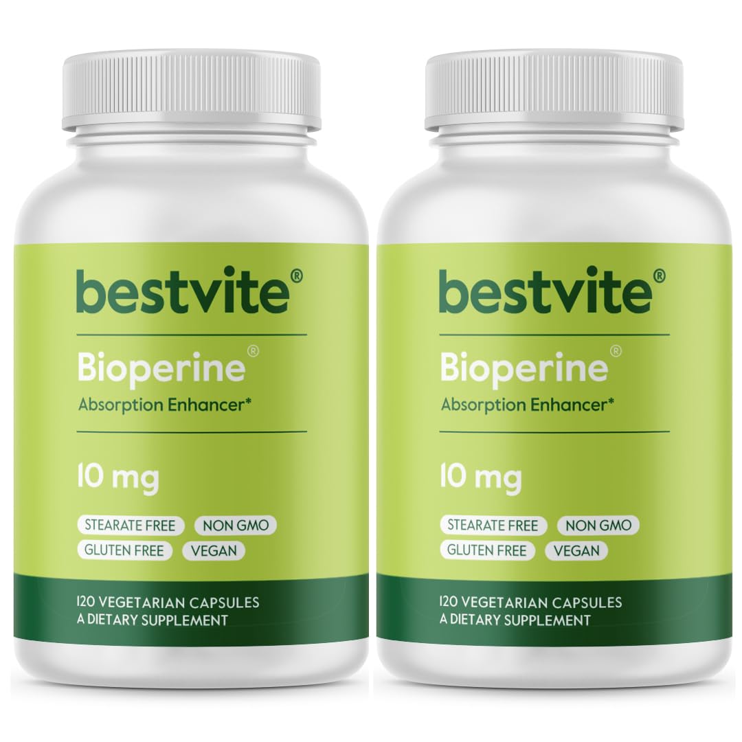 BESTVITE Bioperine 10mg capsules végétariennes face avant