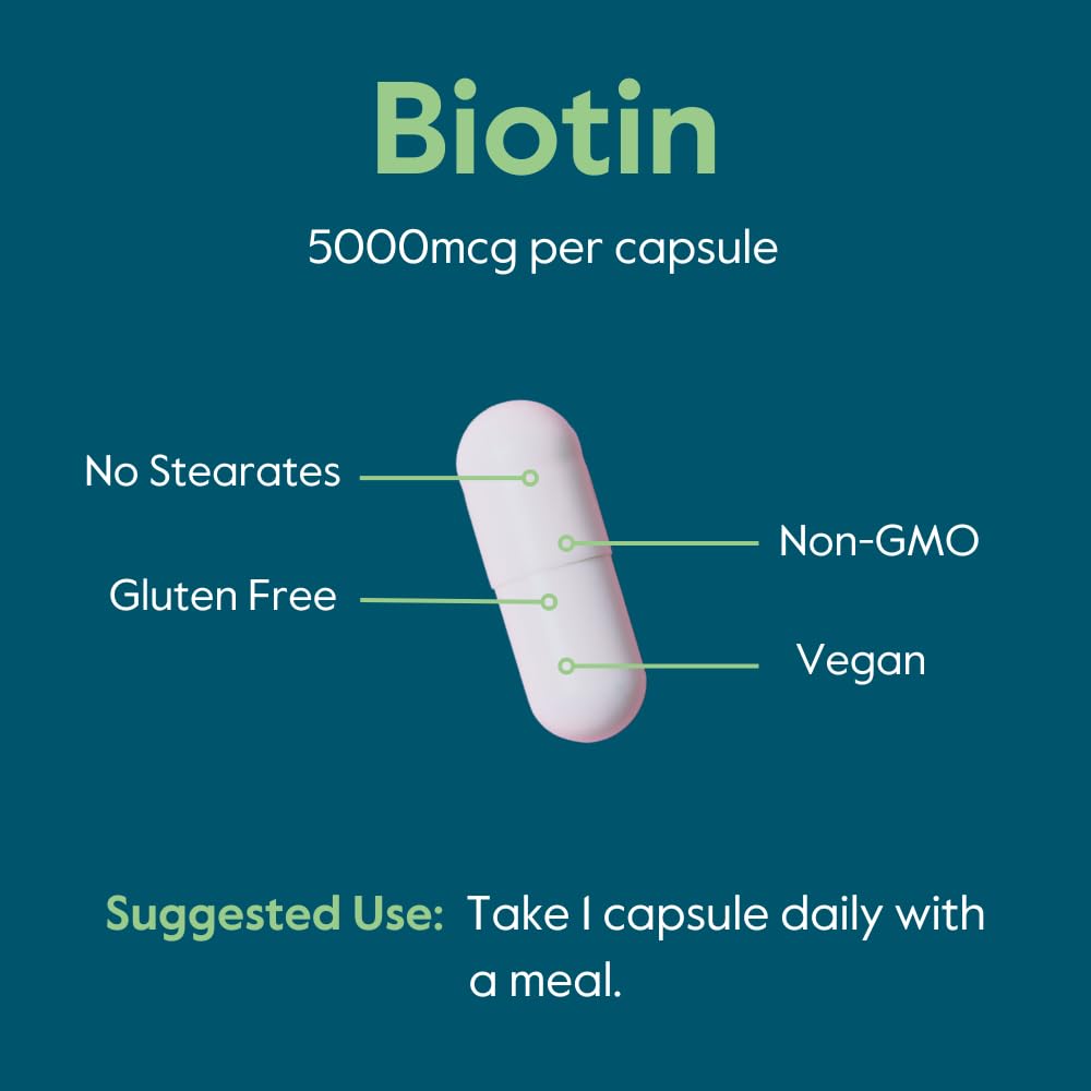 BESTVITE Biotine 5000 mcg en situation, sur une table