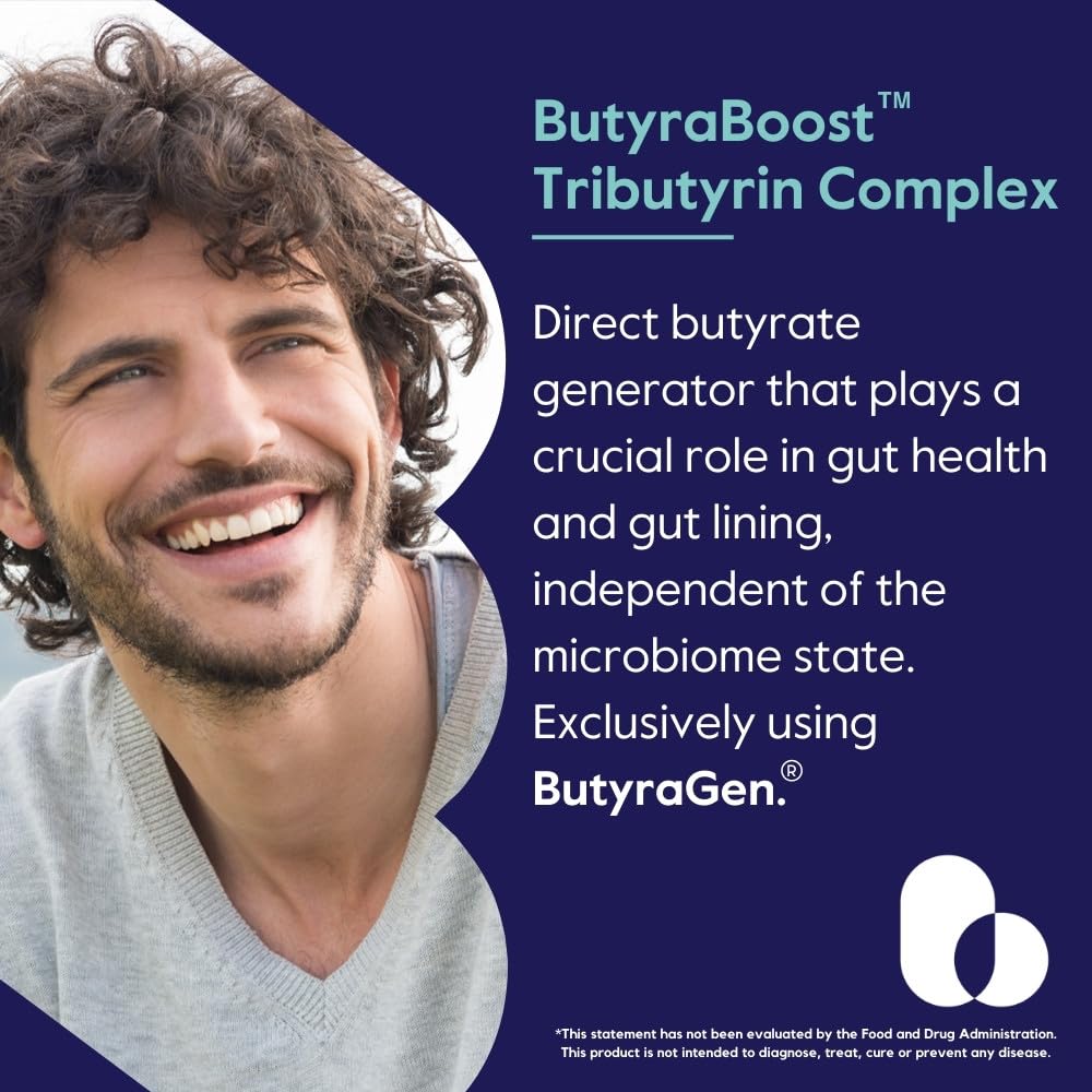 BESTVITE ButyraBoost 300mg Complex de Tributyrine emballage