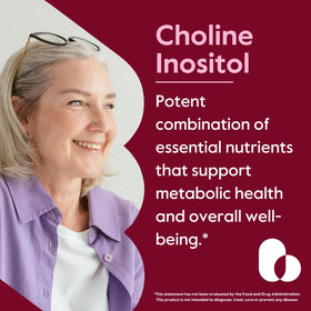 BESTVITE Choline Inositol 250mg 240 Végétales Caps arrière
