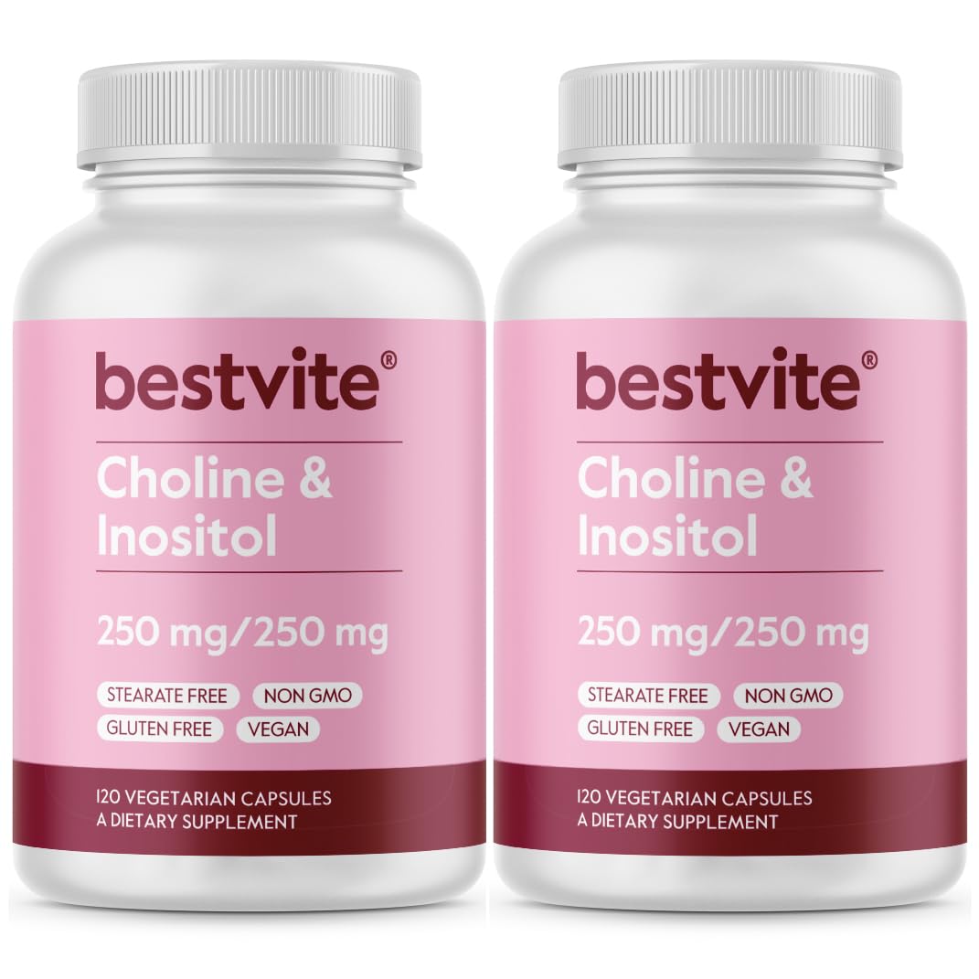 BESTVITE Choline Inositol 250mg 240 Végétales Caps avant