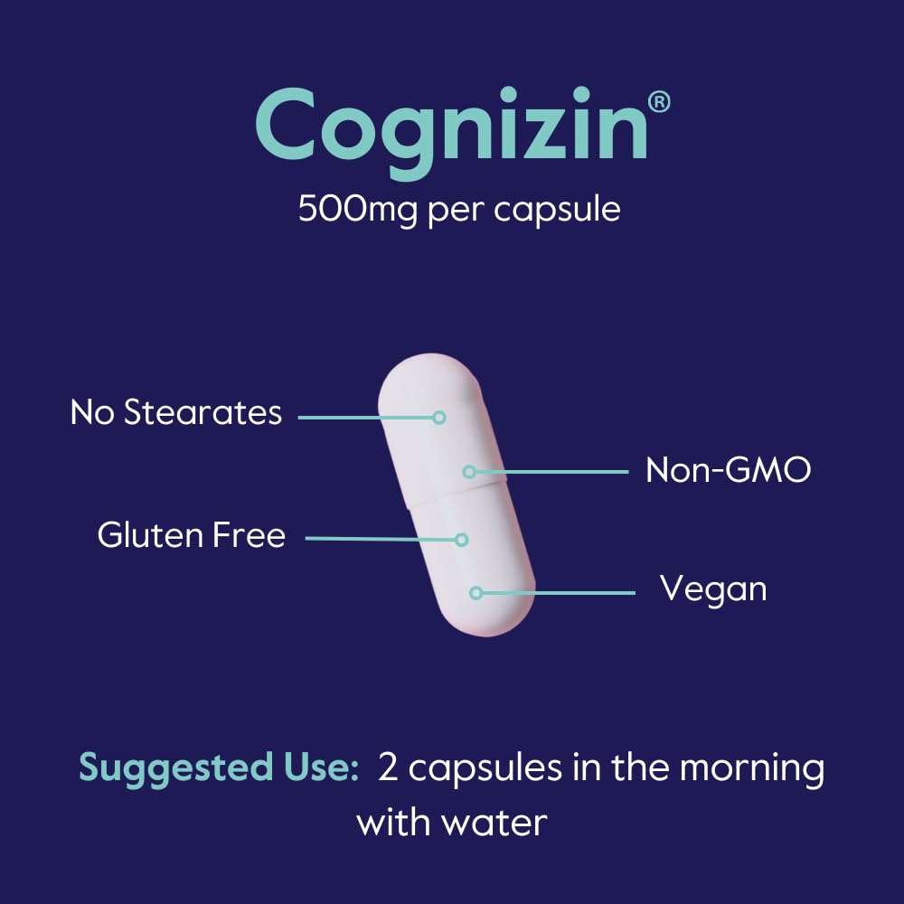 BESTVITE Cognizin Citicoline 500mg avec d'autres compléments alimentaires