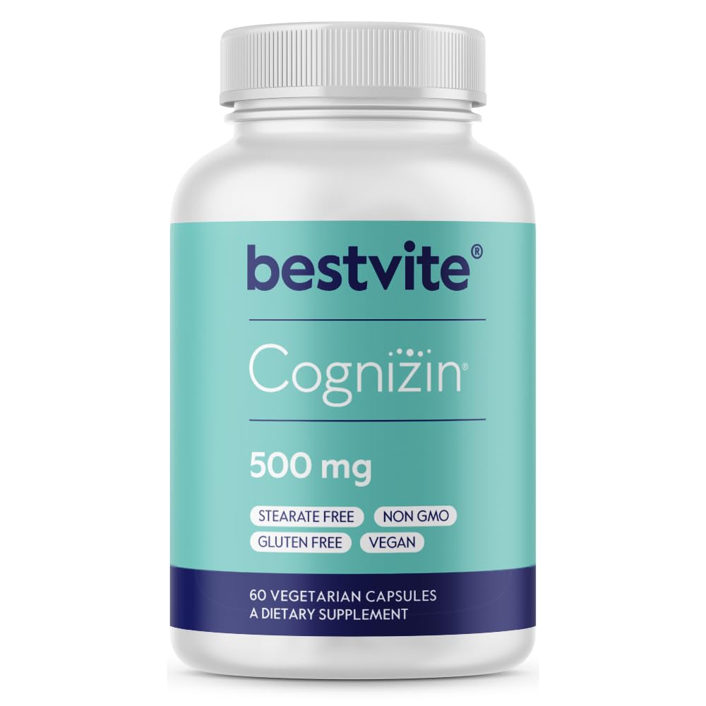 BESTVITE Cognizin Citicoline 500mg vue avant du flacon