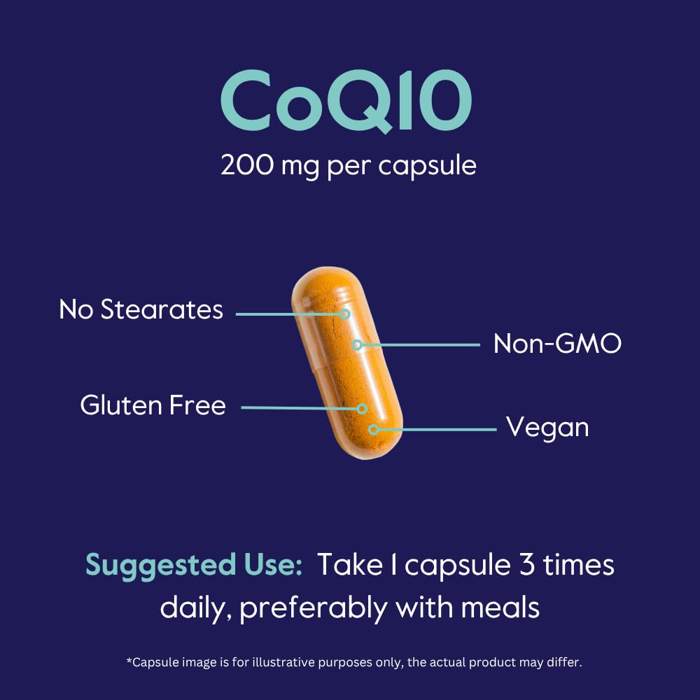 BESTVITE CoQ10 200mg 120 Capsules Végétariennes ouvertes