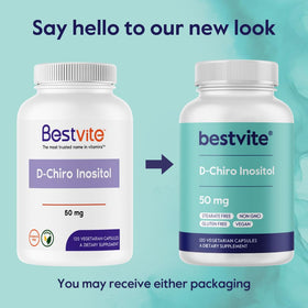 BESTVITE D-Chiro Inositol capsules sur une table