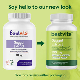 BESTVITE Extrait de Guggul 500mg - tableau des valeurs nutritionnelles