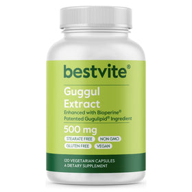 BESTVITE Extrait de Guggul 500mg - vue de l'avant du flacon