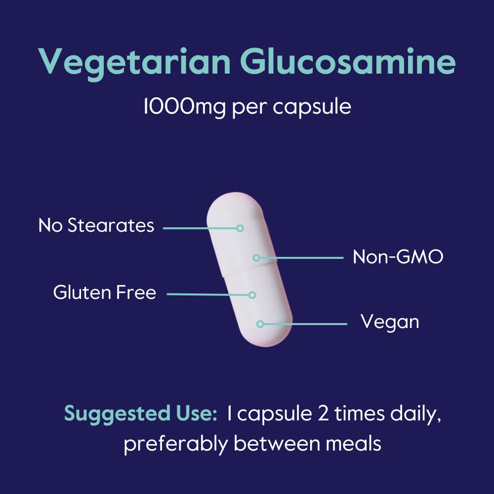 BESTVITE Glucosamine Végétarien 1000mg format vegan
