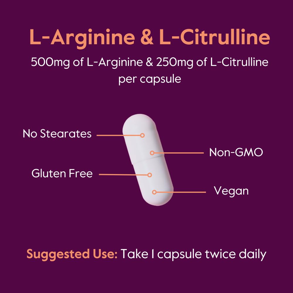 BESTVITE L-Arginine L-Citrulline 500mg 240 Capsules dans un environnement de vie
