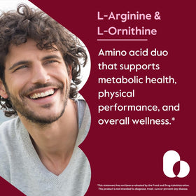 BESTVITE L-Arginine L-Ornithine 500-250 capsules sur un fond neutre