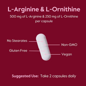 BESTVITE L-Arginine L-Ornithine Capsules ouvertes