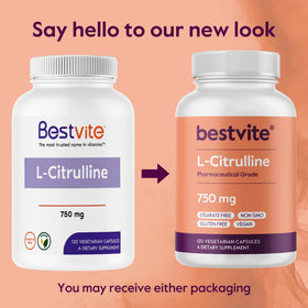 BESTVITE L-Citrulline 750mg capsules sur une table