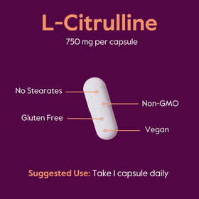 BESTVITE L-Citrulline 750mg, présentation des capsules sur une table