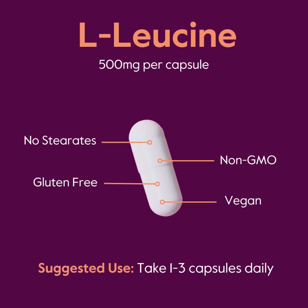 BESTVITE L-Leucine 500mg vue de côté