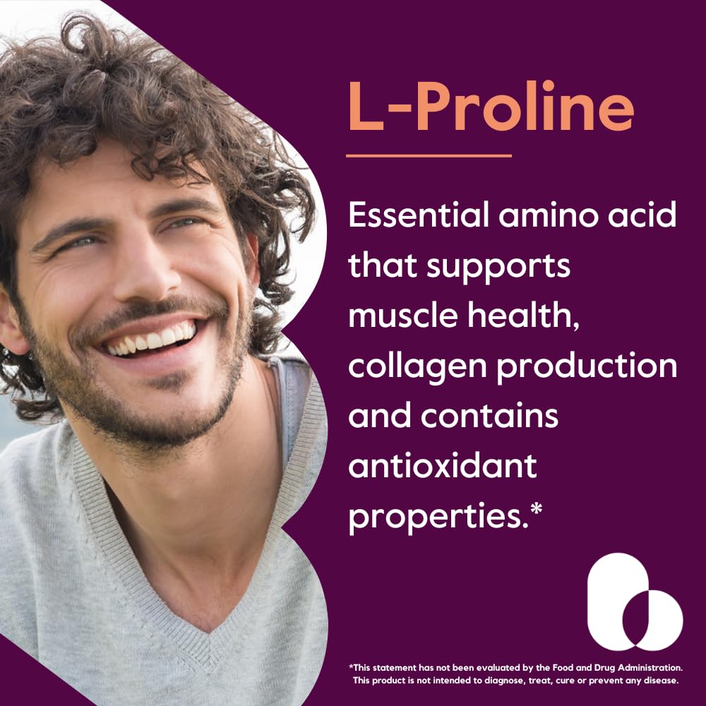 BESTVITE L-Proline 500mg flacon avec étiquette