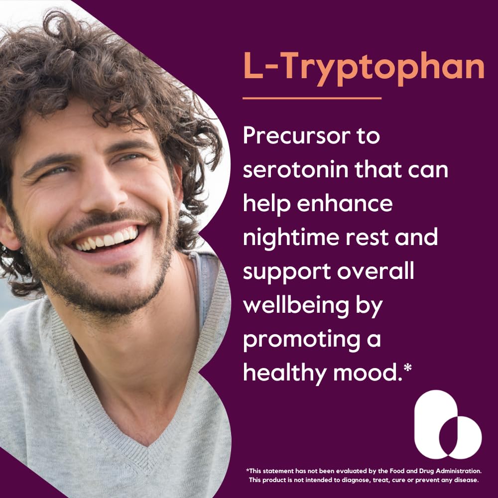 BESTVITE L-Tryptophan 500 mg 240 capsules, vue de côté
