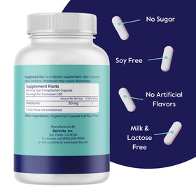 BESTVITE Melatonin 30mg capsule close-up
