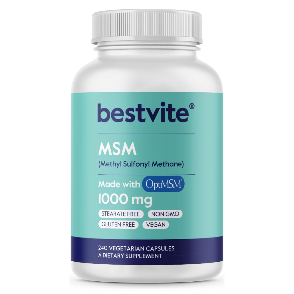 BESTVITE MSM 1000mg 240 capsules vue avant