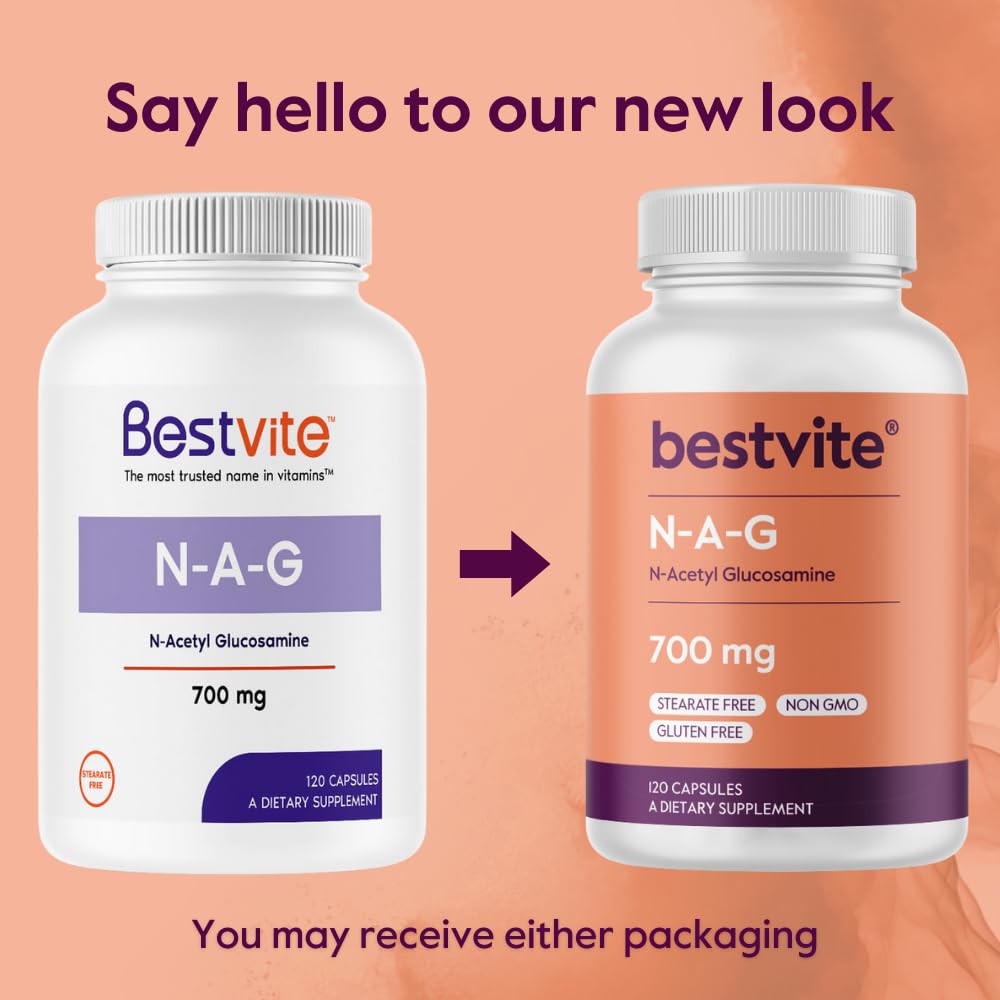 BESTVITE N-Acetyl Glucosamine capsules sur une table