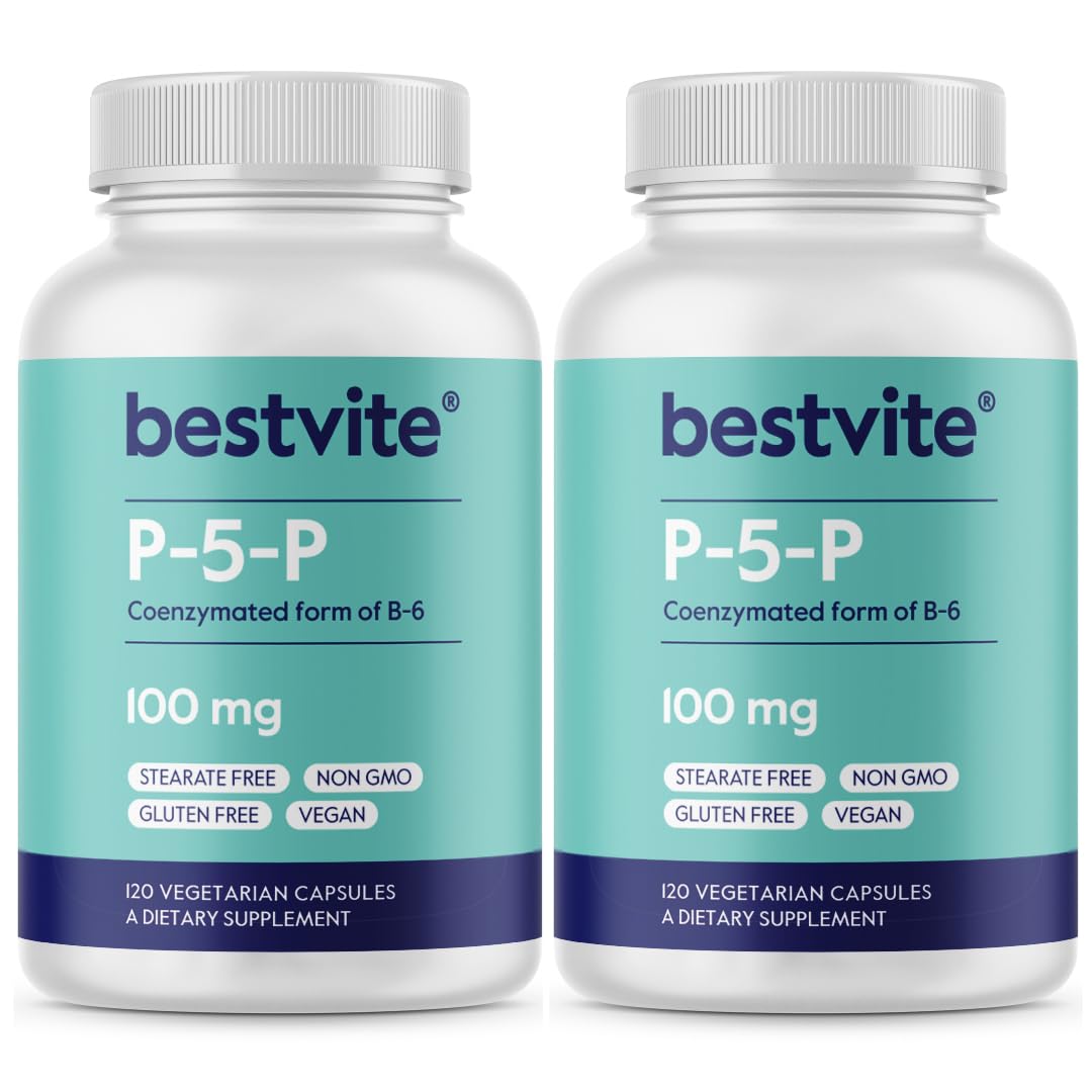 BESTVITE P-5-P 100mg 240 capsules végétales vue de face