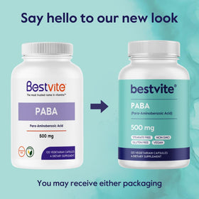 BESTVITE PABA 500 mg capsules avec étiquette