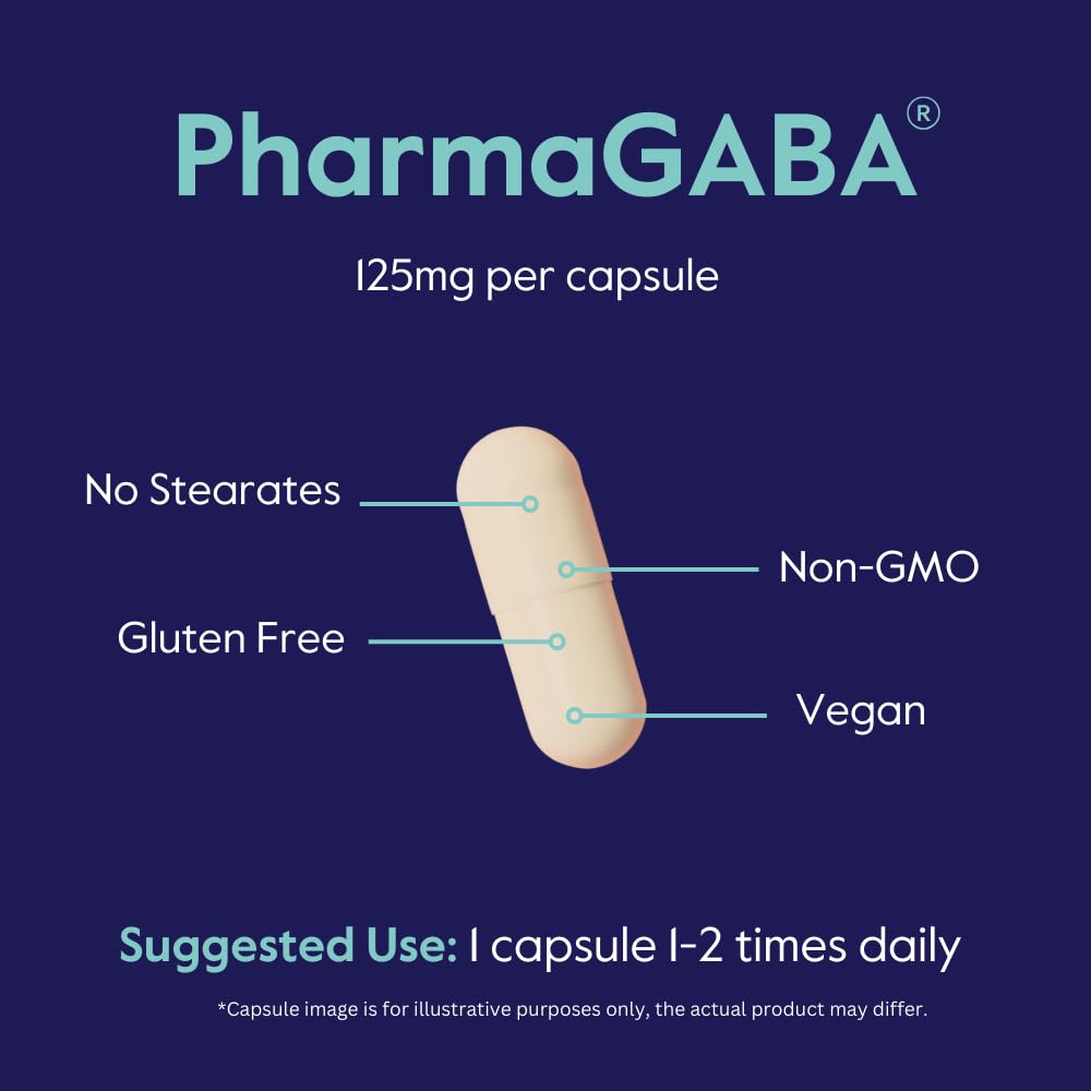 BESTVITE PharmaGABA capsules ouvertes montrant le contenu
