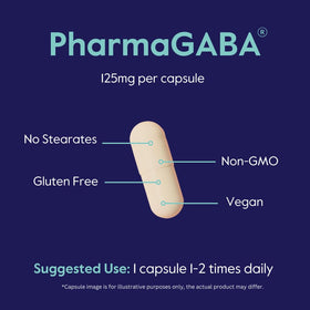 BESTVITE PharmaGABA capsules ouvertes montrant le contenu