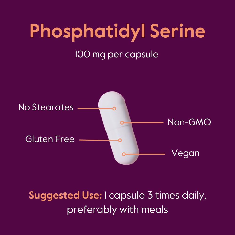 BESTVITE Phosphatidylserine 100mg capsules on a table