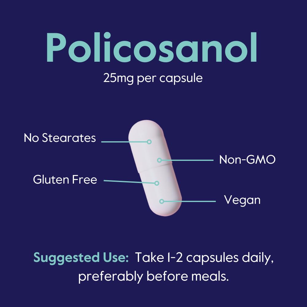 BESTVITE Policosanol 25mg étiquette et dosage