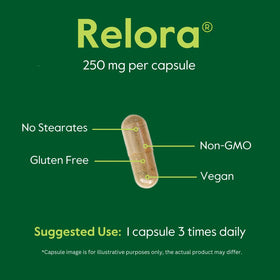 BESTVITE Relora 250mg gélules sur fond blanc