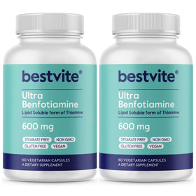 BESTVITE Ultra Benfotiamine 600mg capsules packaging front view
