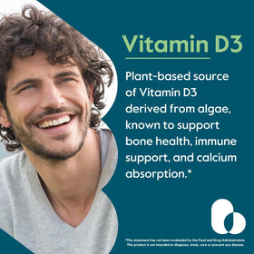 BESTVITE Vegan D3 2500 IU 120 capsules végétales arrière