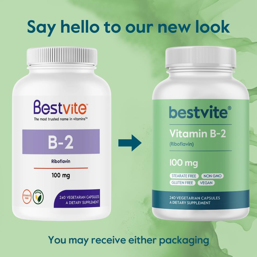 BESTVITE Vitamin B-2 100mg dans un cadre naturel